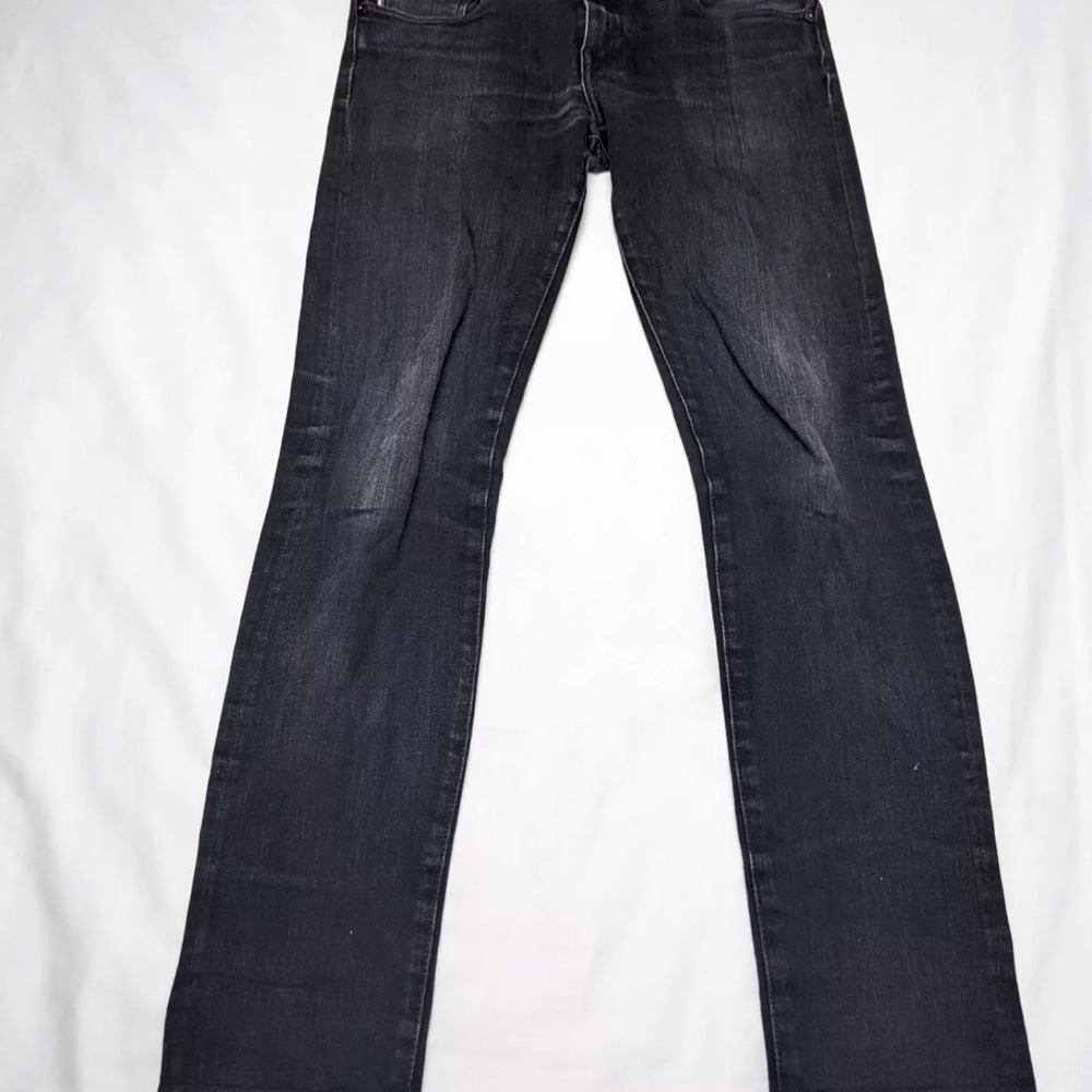 HIROSHI KATO Mens Size 29 (31x30) Black Japanese Selvedge Denim Made in USA